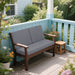 Giga waterproof deep seat and back patio chair cushions for outdoor furniture, with plush padding and weather-resistant fabric.