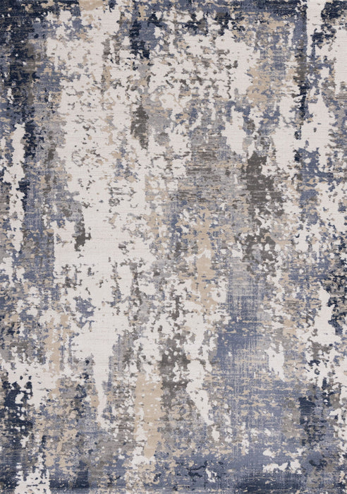 8' X 11' Abstract Area Rug (661368) - Blue / Beige / Gray