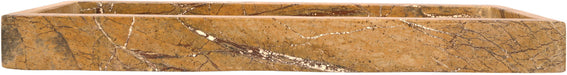Elegant Michael Genuine Marble Tray by Meridian Furniture, showcasing a smooth, polished marble surface with raised edges.