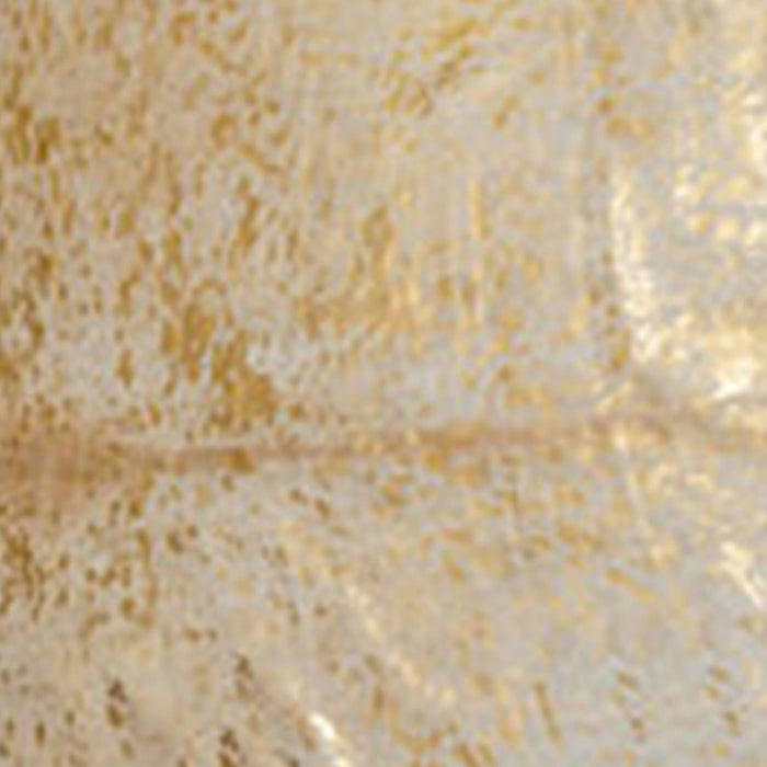 6' x 7' Genuine Cowhide Area Rug - Natural And Gold