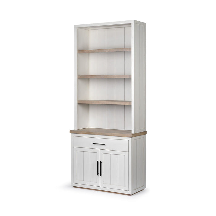 Three Tier Bookcase - Brown / White