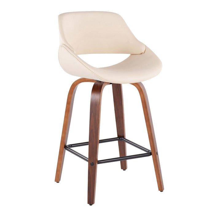 Fabrico - Counter Stool With Square Footrest (Set of 2)