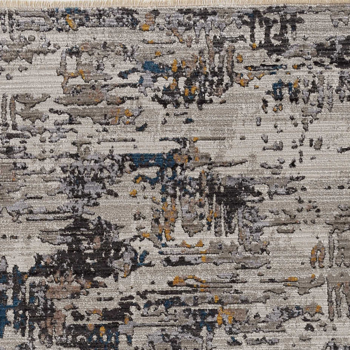 8' Round Area Rug - Gray