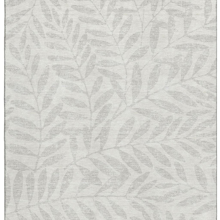 10' X 14' Floral Washable Area Rug With UV Protection (671462) - Ivory / Beige