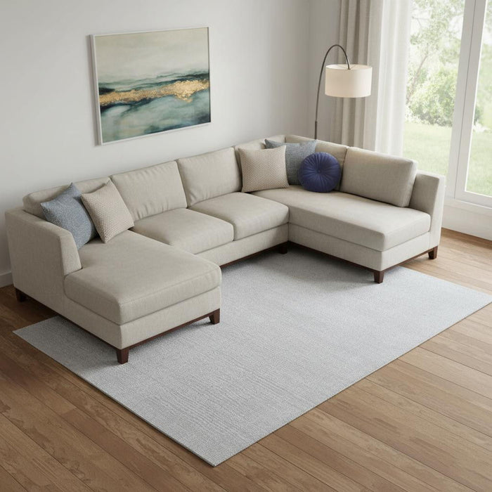 9' X 12' Hand Woven Area Rug (721516) - Silver