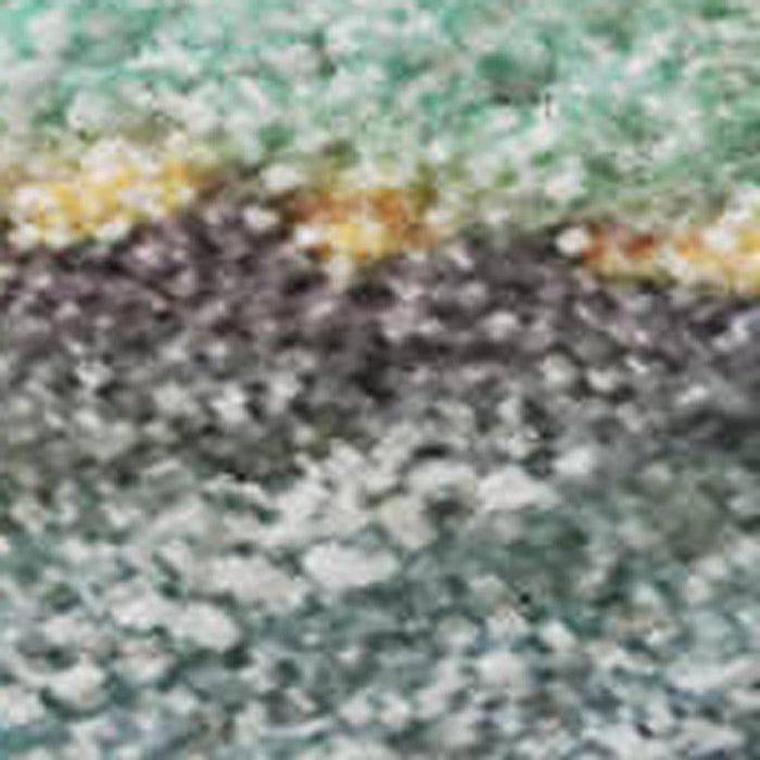 3' X 5' Abstract Washable Area Rug With UV Protection (646841) - Teal / Gold / Ivory