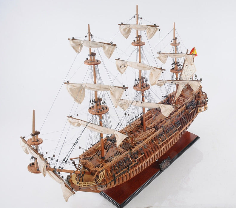Hand Painted Boat (401986) - Brown