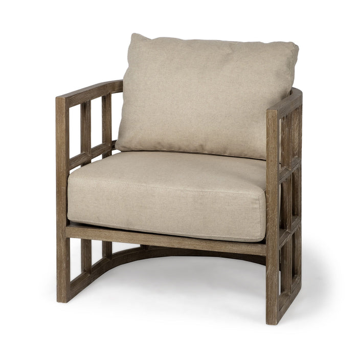 30" Modern Fabric Arm Chair - Brown