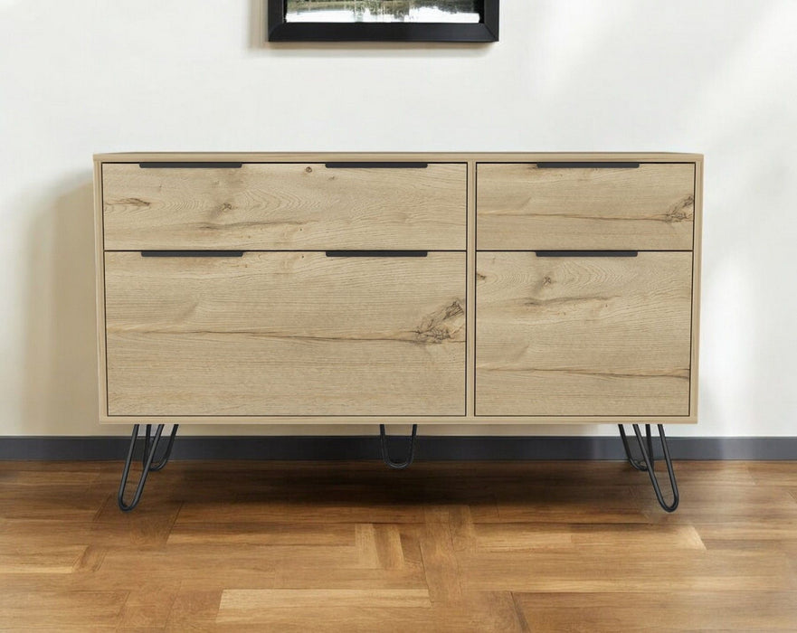 Four Drawer Double Dresser - Natural