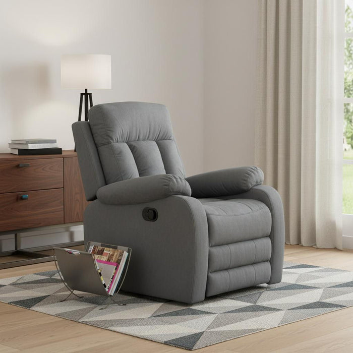 Modern Gray Fabric Chair - Gray