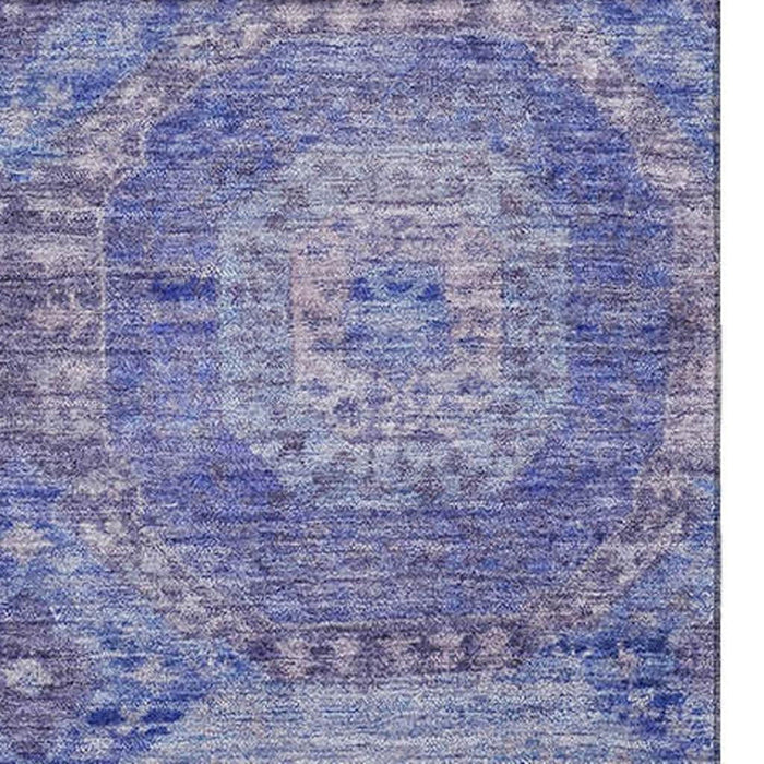 10' X 14' Abstract Geometric Washable Area Rug With UV Protection (708964) - Purple / Lavender