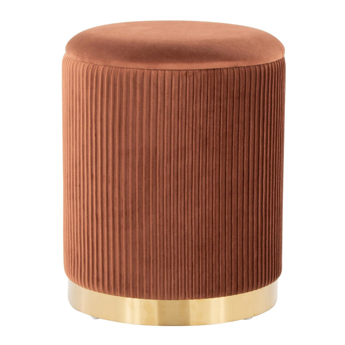 Marla - Nesting Pleated Ottoman Set