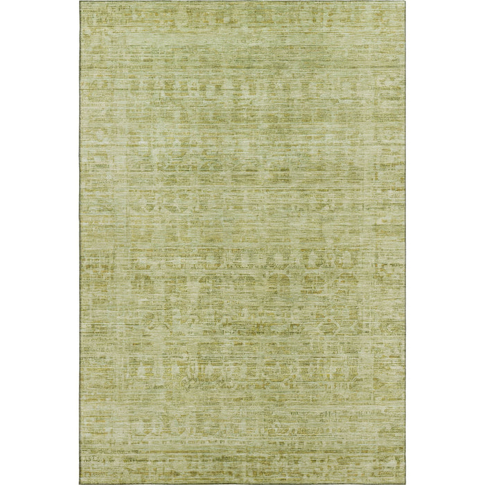 10' X 14' Oriental Washable Area Rug With UV Protection (700997) - Sage / Mint Green
