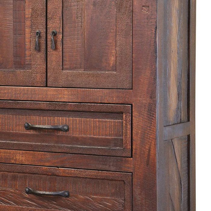 Solid Three Drawer Chest - Brown