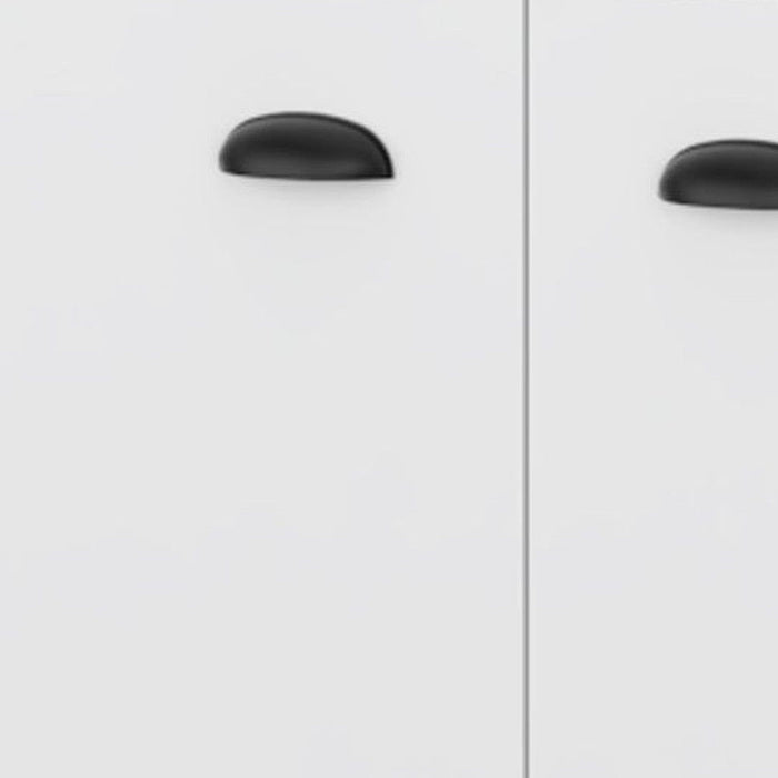 29" Wood Bar Cabinet With Two Doors - White