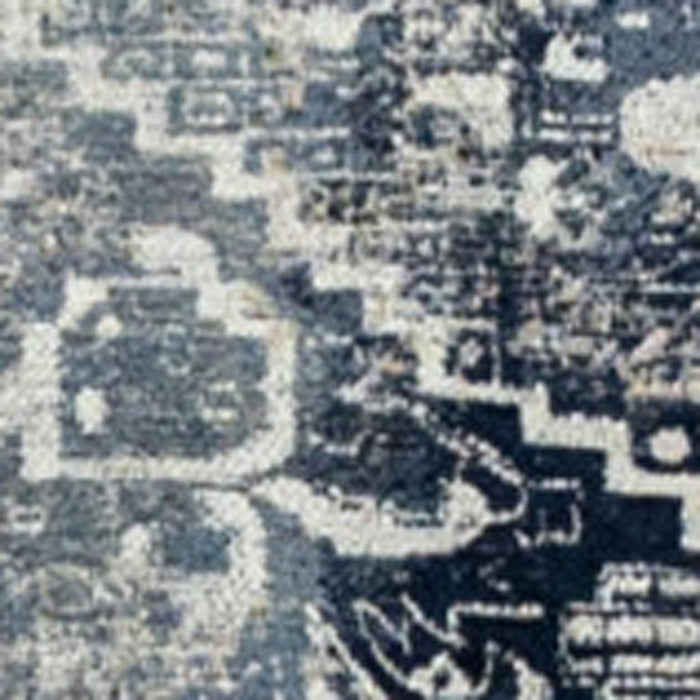6' X 8' Tribal Washable Area Rug With UV Protection (609870) - Blue / Beige