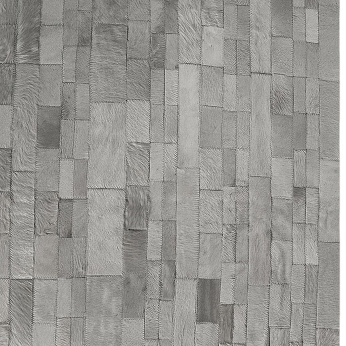 8' X 10' Cowhide Patchwork Area Rug (544494) - Gray