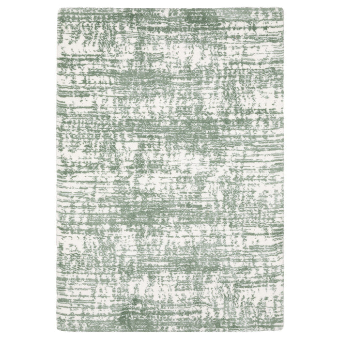 10' X 13' Abstract Area Rug - Green And Ivory
