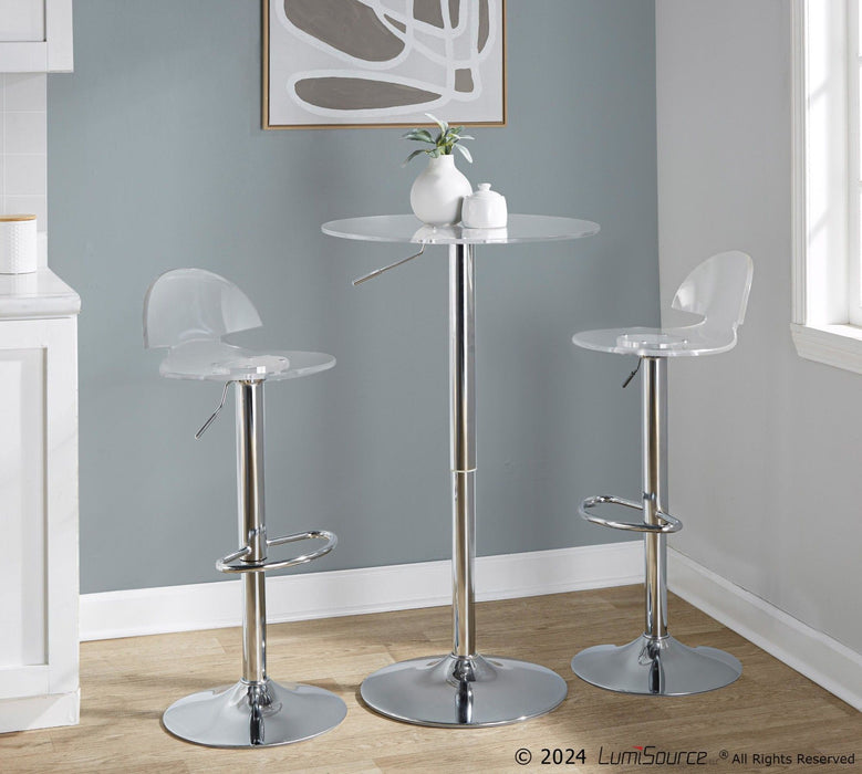 Clear - Adjustable Bar Table