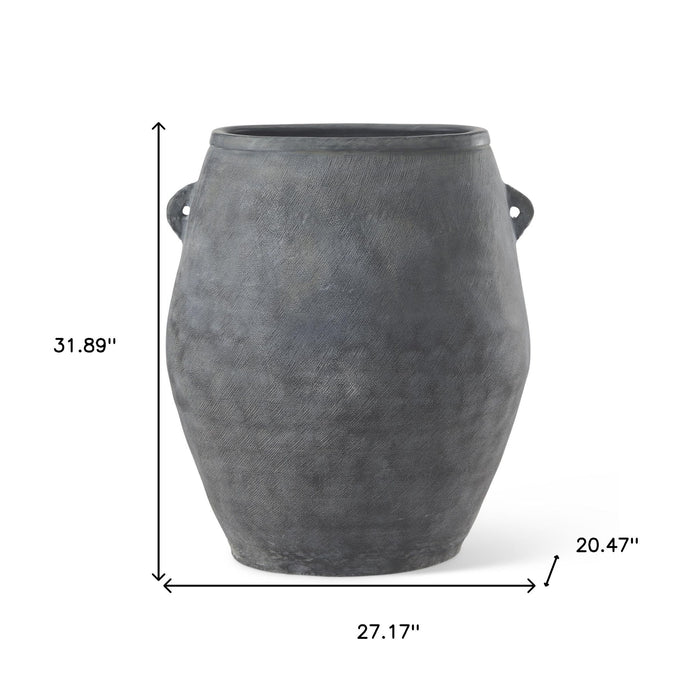 Amphora Floor Vase (608588) - Gray