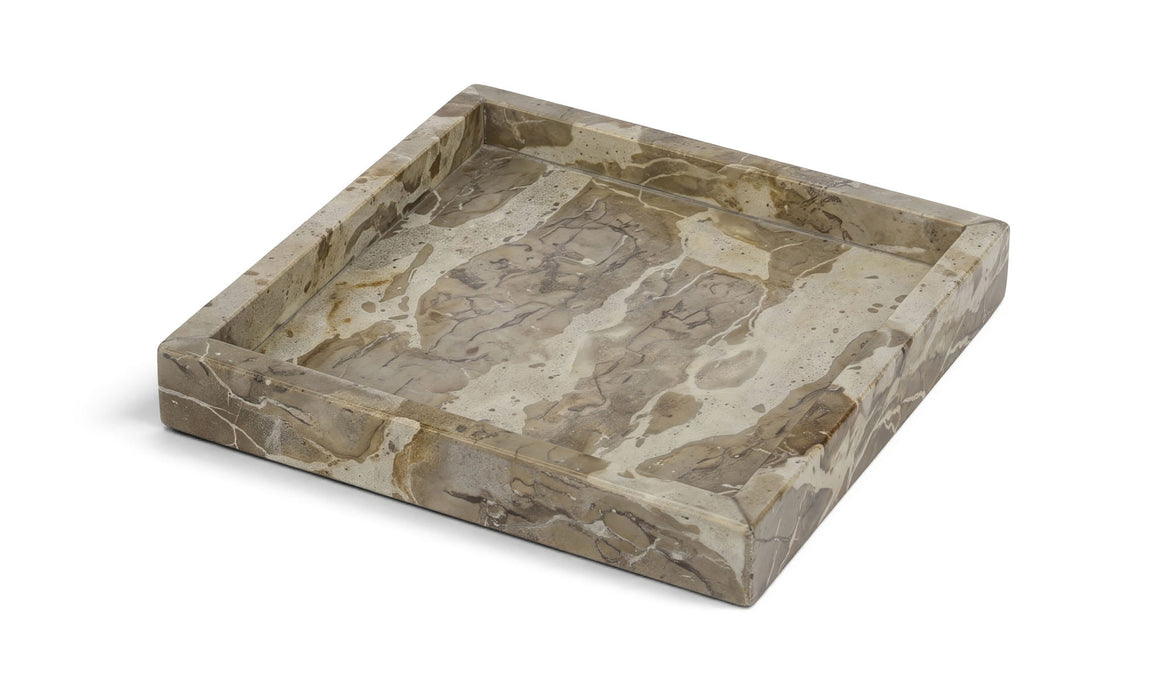 Elegant Michael marble tray by Meridian Furniture featuring a smooth marble surface and sleek design for home decor.
