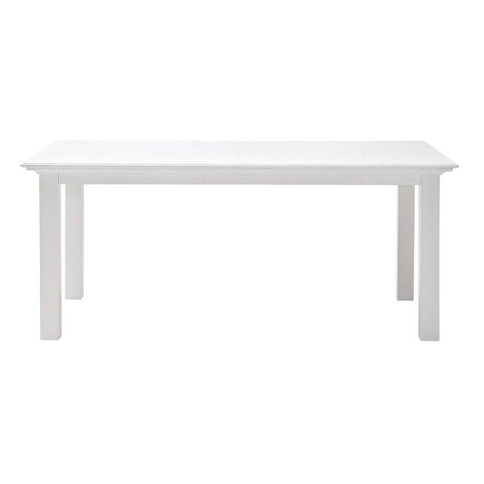 63" Solid Wood Dining Room Table - White