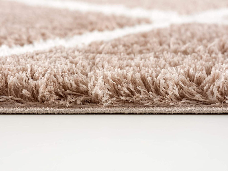 8' x 11' Geometric Area Rug - Beige