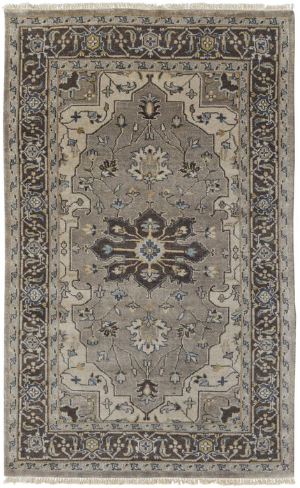 8' X 10' Wool Oriental Hand Knotted Area Rug (744225) - Gray / Taupe / Blue