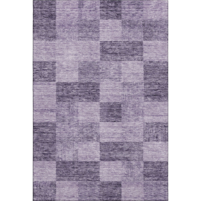 10' X 14' Geometric Washable Area Rug With UV Protection (686240) - Purple / Lavender