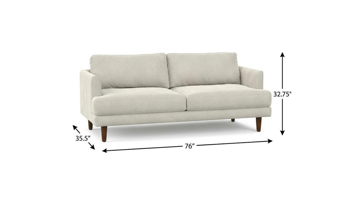 76" Fabric Sofa - Cream