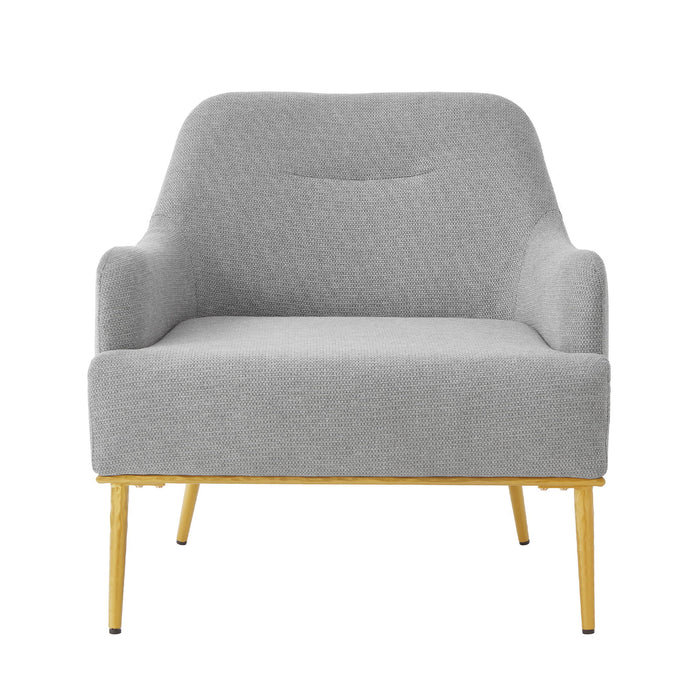 Modern Elegance Accent Chair With Curved Backrest