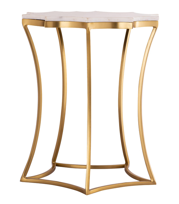 Camilla - Marble Side Table - White