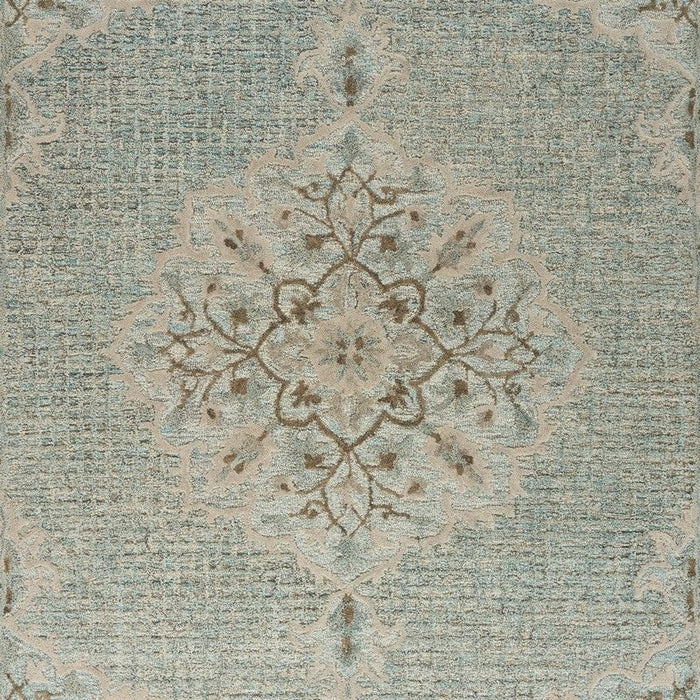 8' x 10' Wool Hand Tufted Area Rug - Blue