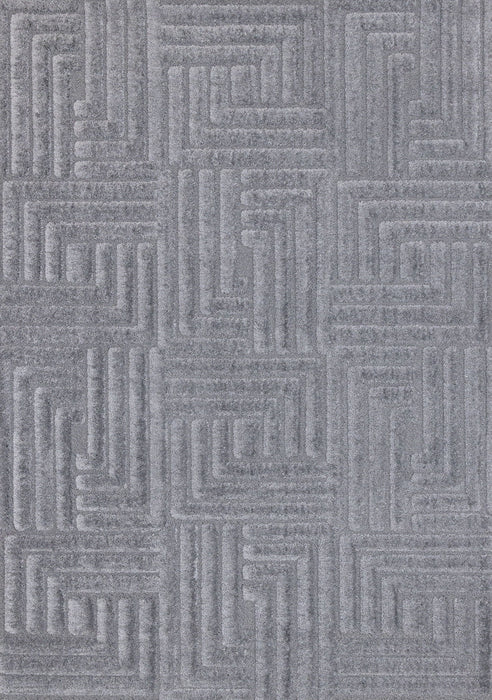 5' X 8' Geometric Area Rug (661265) - Gray / Dark Gray