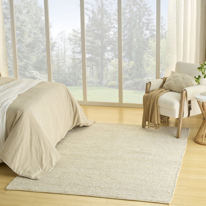 8' X 10' Jute Hand Woven Area Rug - Ivory