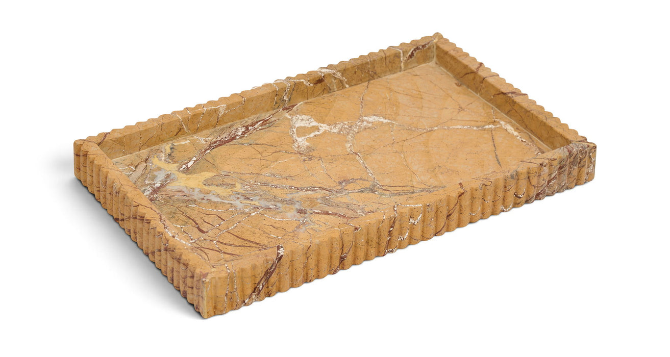 Marble tray by Meridian Furniture featuring a smooth, polished surface and elegant natural marble veining.