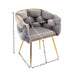 Giga luxury modern arm chair in a neutral tone, designed for leisure, relaxation, and household use in bedrooms or manicure tables.