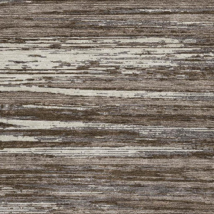 10' X 14' Striped Washable Area Rug With UV Protection (671210) - Brown / Beige