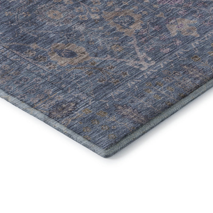 10' X 14' Oriental Washable Area Rug With UV Protection (684430) - Blue / Brown