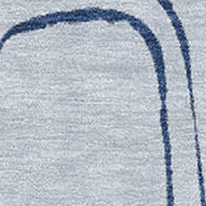 10' X 14' Geometric Washable Area Rug With UV Protection (696644) - Blue / Sky Blue / Ivory