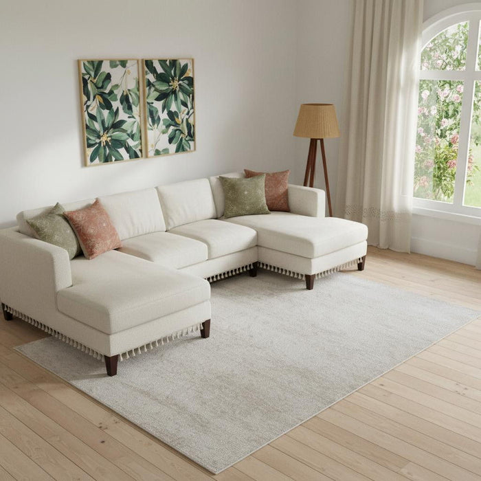 9' X 12' Abstract Area Rug (722165) - Blue / Ivory