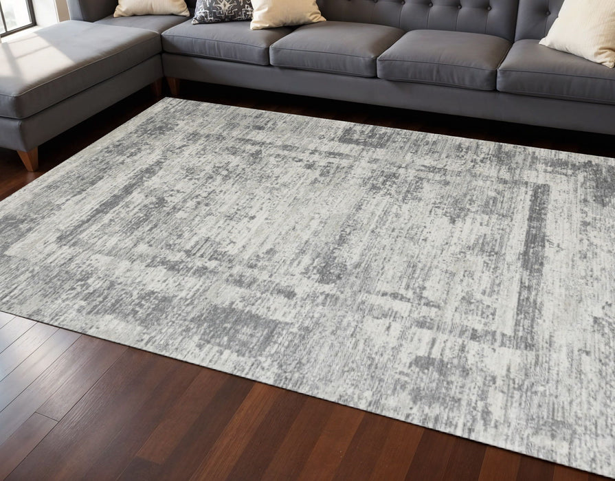 8' X 11' Geometric Area Rug (660079) - Gray / Charcoal