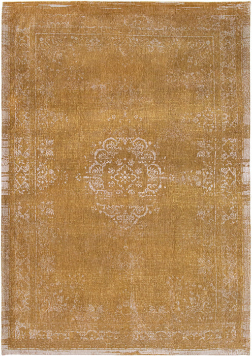 8' x 11' Medallion Non Skid Area Rug - Orange And White