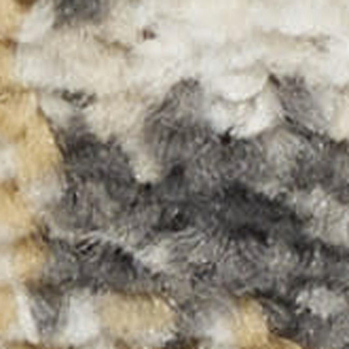 9' X 12' Floral Distressed Area Rug (573736) - Gray