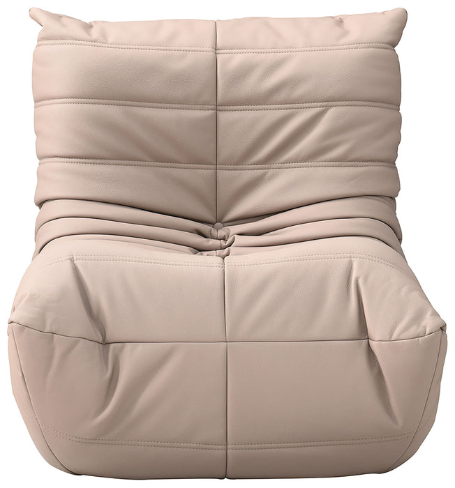 Relax - Vegan Leather Upholstered Chair - Tan