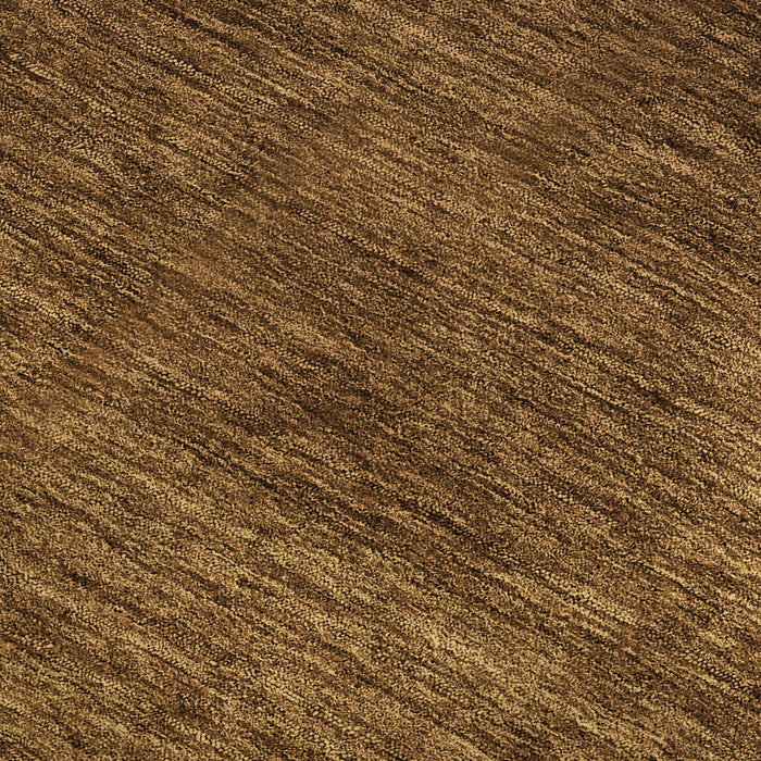10' X 14' Ombre Washable Area Rug With UV Protection - Chocolate And Gray