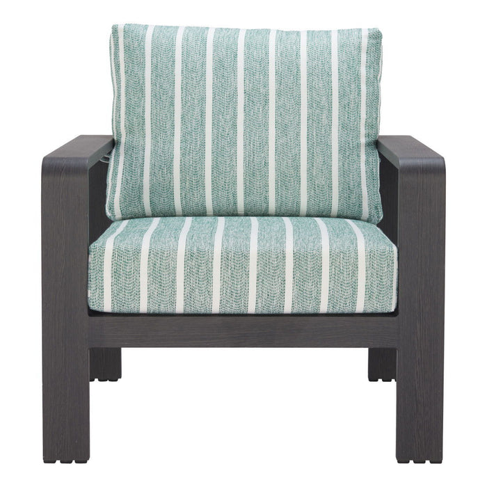 33" Modern Upholstered Arm Chair - Green