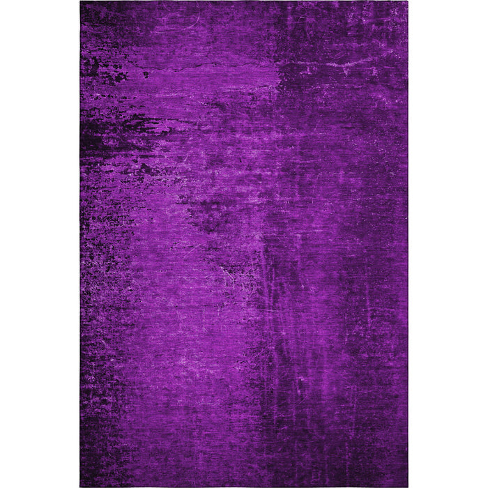 10' X 14' Abstract Washable Area Rug With UV Protection (648832) - Purple / Gray