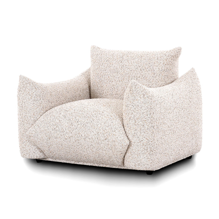 Saint Tropez - Nubby Fabric Armchair - Sand