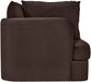Meridian Furniture Hammond velvet upholstered stationary chair with plush fabric and modern design, perfect for living room or office decor.